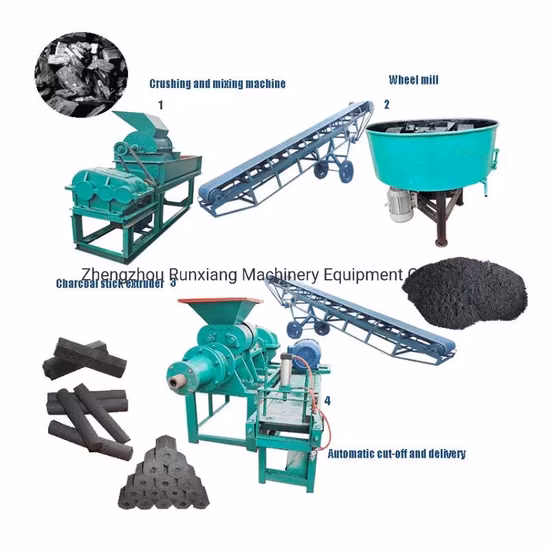 China Factory Charcoal Coal Powder Briquette Extruder Making Machine (WSMB)